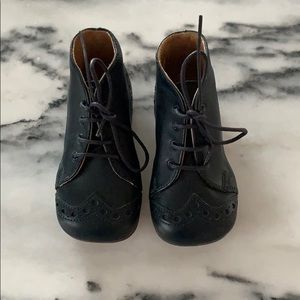 Gusella- Gusellino black leather Italian boots